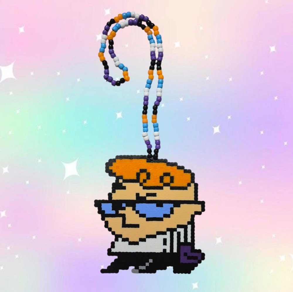 Dexter's Lab Kandi Necklace